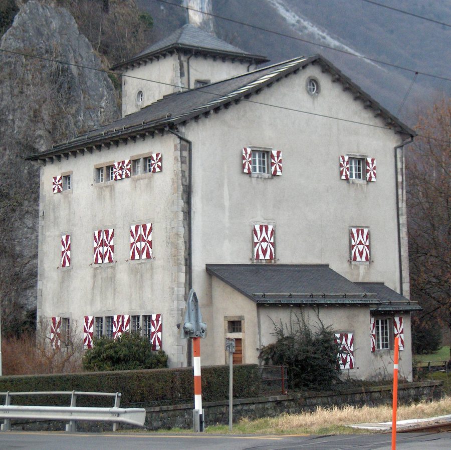 Burg Porte du Scex nahe Vouvry am Rhône