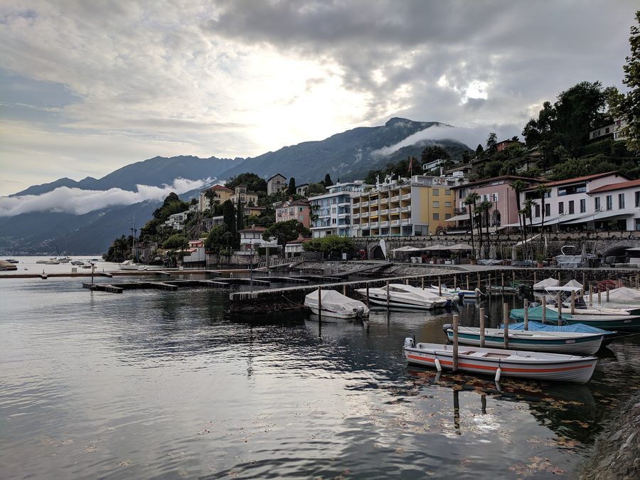 Ascona am Lago Maggiore im Schweizer Kanton Tessin