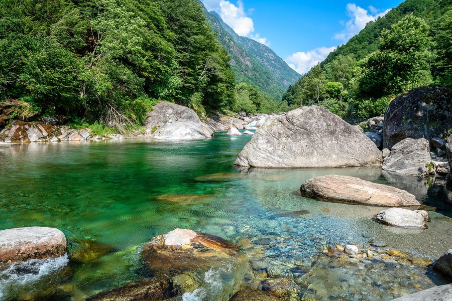 Lavertezzo im Verzascatal im Schweizer Kanton Tessin