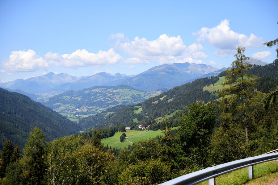 Blick von Stolzalpe über das Rantental auf Ranten und die südlichen Schladminger Tauern