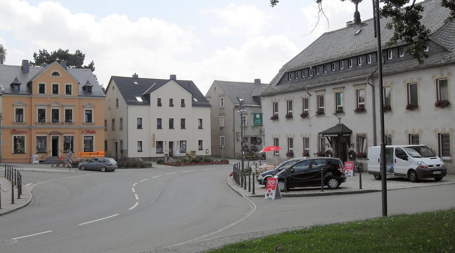 Albertplatz in Eppendorf im Landkreis Mittelsachsen