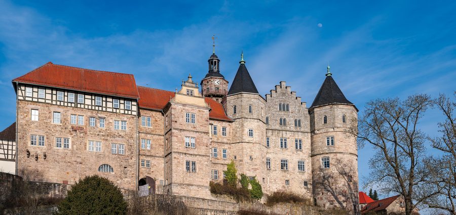 Schloss Bertholdsburg in Schleusingen, von Süden gesehen