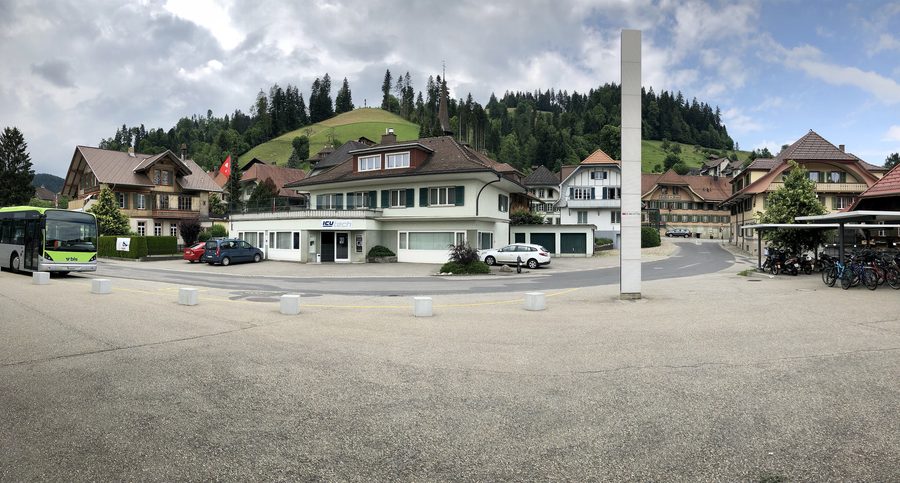 Bahnhofstrasse in Signau im Kanton Bern, Schweiz
