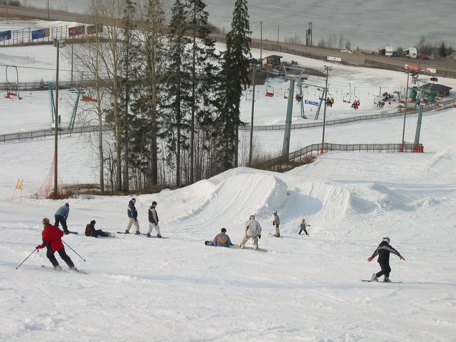 Skigebiet Himos in Jämsä, Finnland