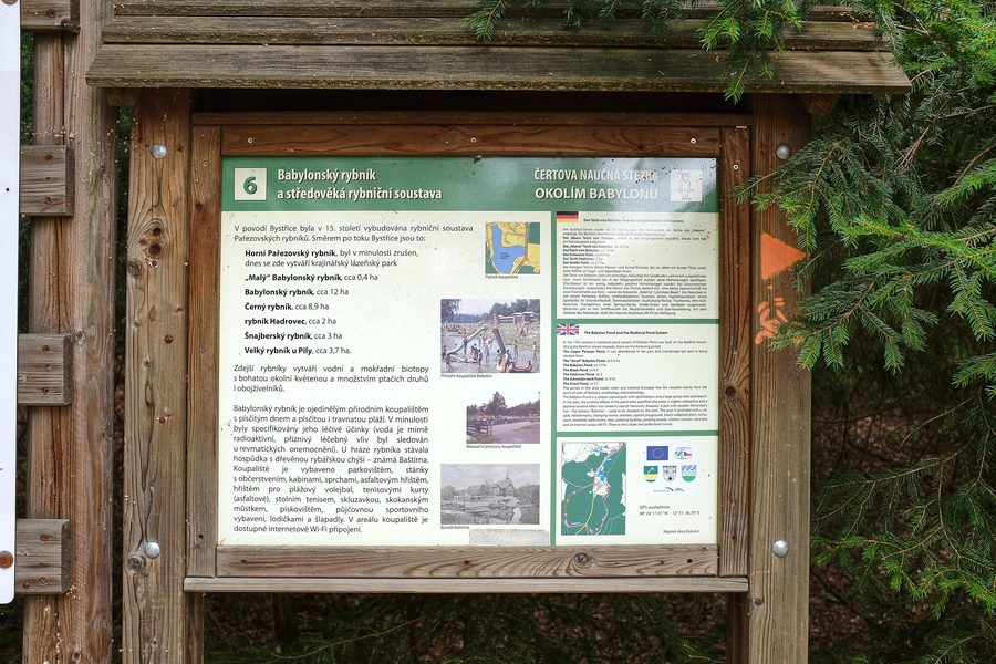 Landschaft und Ortsumgebung von Babylon im Okres Domažlice