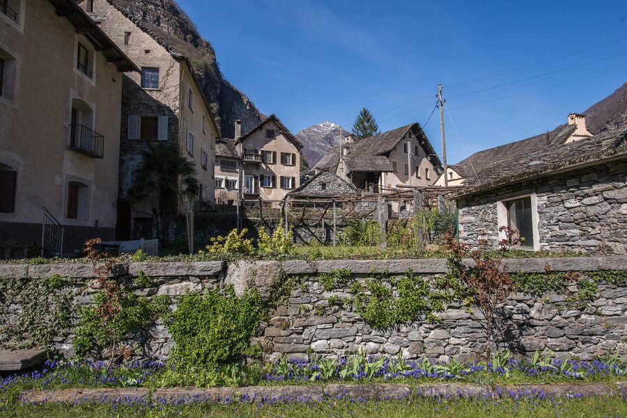 Ansicht von Cevio im Maggiatal im Schweizer Kanton Tessin