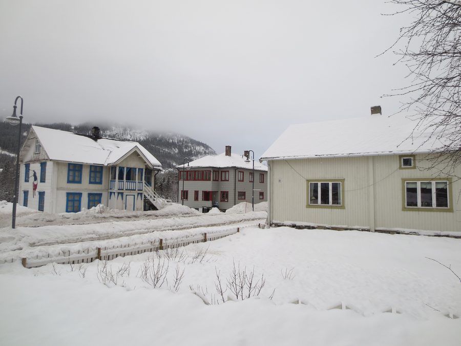 Zentraler Ortsbereich von Hemsedal in Buskerud, Norwegen