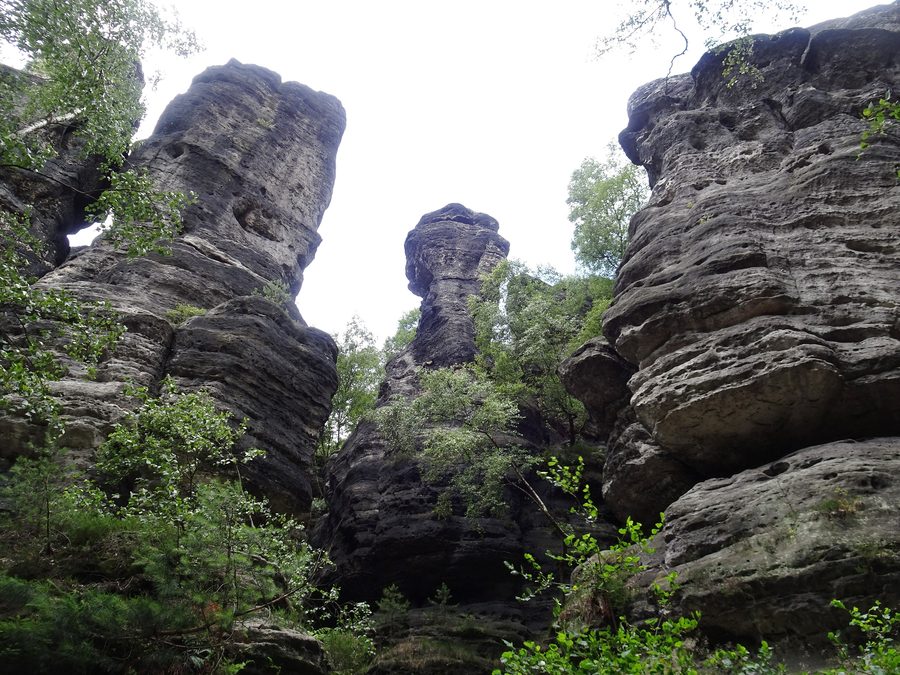 Ansicht von Ostrov, einem Ortsteil von Tisá, in Tschechien
