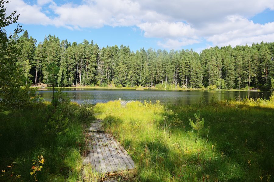 Trollsjön westlich von Mullsjö im August 2024