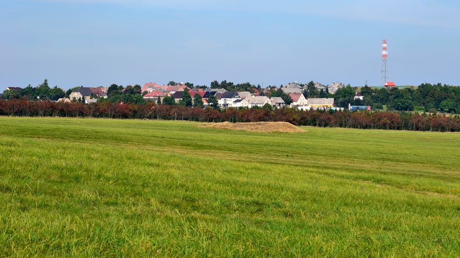 Blick auf Hora Svatého Šebestiána vom Novoveský vrch