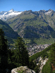 Zermatt from above